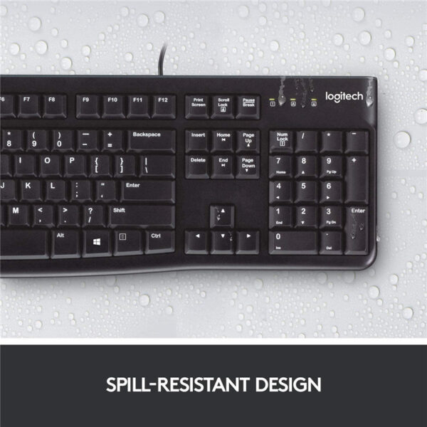 Logitech Desktop MK120 Durable Comfortable USB Mouse and keyboard Combo