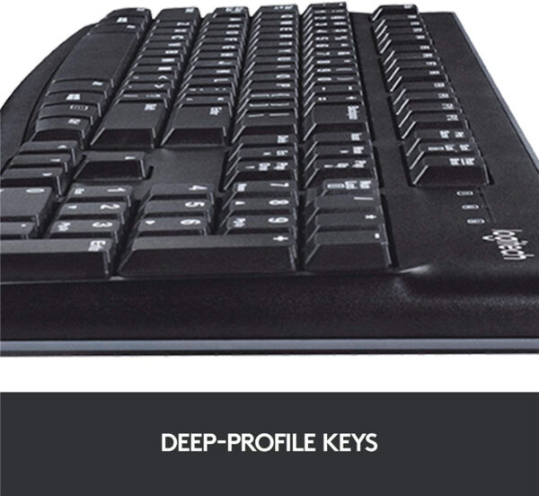 Logitech Desktop MK120 Durable Comfortable USB Mouse and keyboard Combo