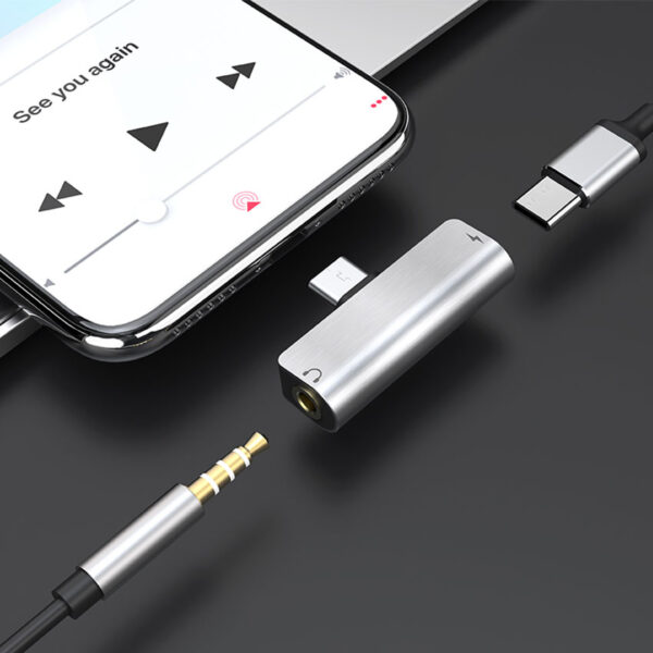 HOCO LS26 Type-C 2-In-1 Audio Converter