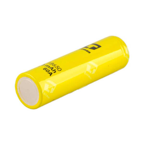 2pcs Listman IMR 18650 2600mAh 60A Flat Top Li-ion Rechargeable Battery