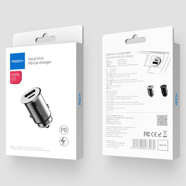 ROCK Metal Mini PD Car Charger