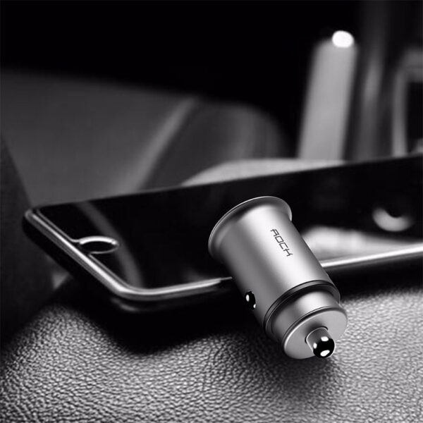 ROCK Metal mini Car charger 4.8A