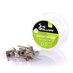 Hellvape Ni80 Quad Core Fused Clapton Prebuilt Wire 28Ga*4+36Ga (0.28ohm)(10Pcs/Pack) (SALE)