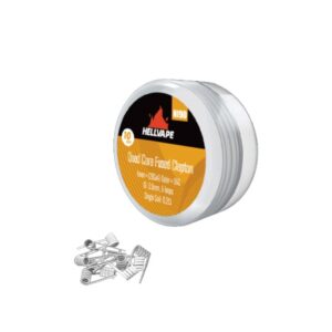 Hellvape Ni90 Quad Core Fused Clapton Prebuilt Coil 28Ga*4+36Ga (0.2ohm) (10Pcs/Pack) (SALE)