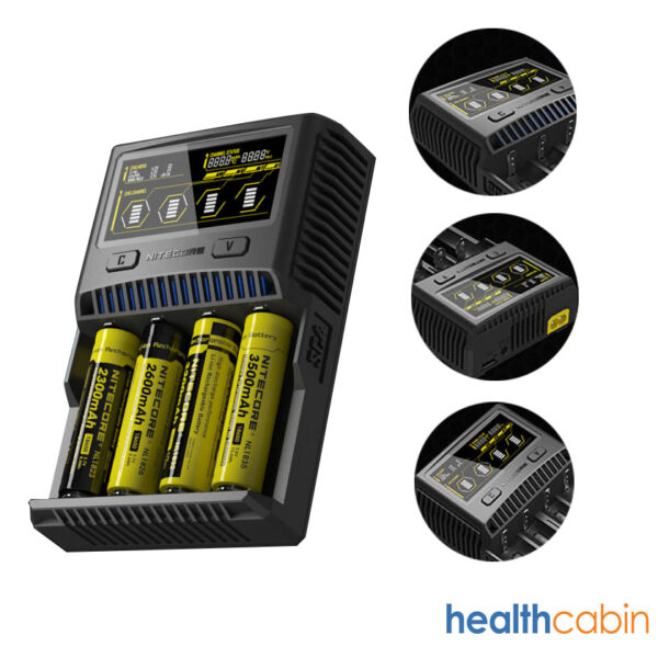 Nitecore SC4 6A Quick Charge Intelligent Battery Charger EU Plug