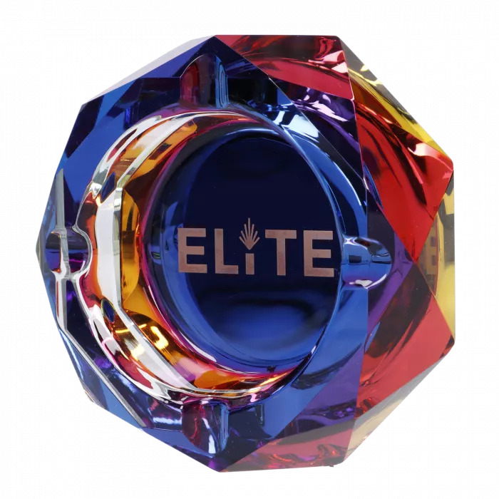Elite Blue Crystal Ashtray