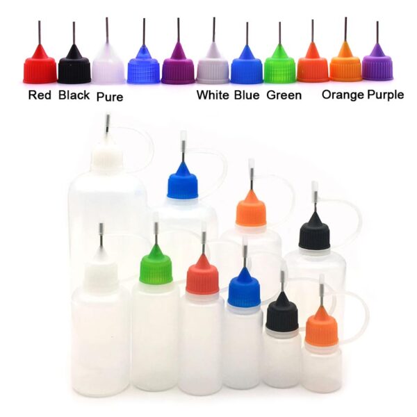 100pcs PE Empty Dropper Filling Bottles with Needle Tip 3ml/5ml/10ml/15ml/20ml/30ml/50ml/60ml/100ml/120ml