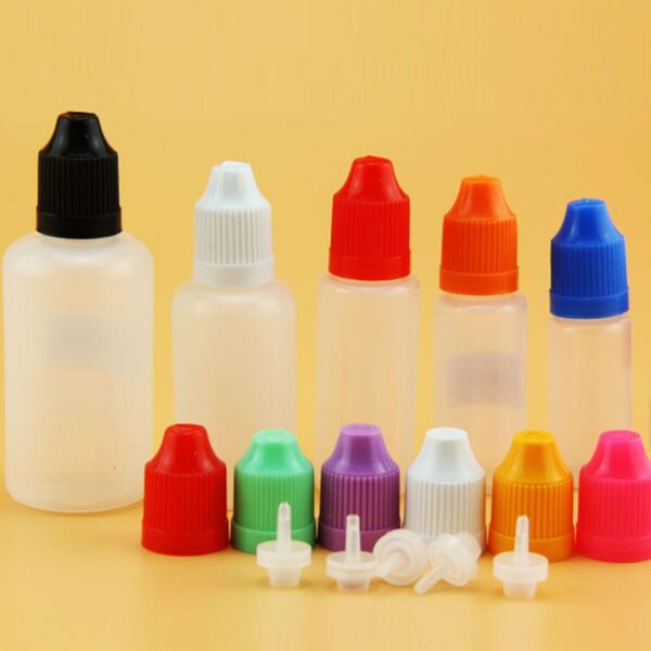 100pcs PE Empty Squeezable Ejuice Bottles With Childproof 3ml/5ml/10ml/15ml/20ml/30ml/50ml/60ml/100ml/120ml