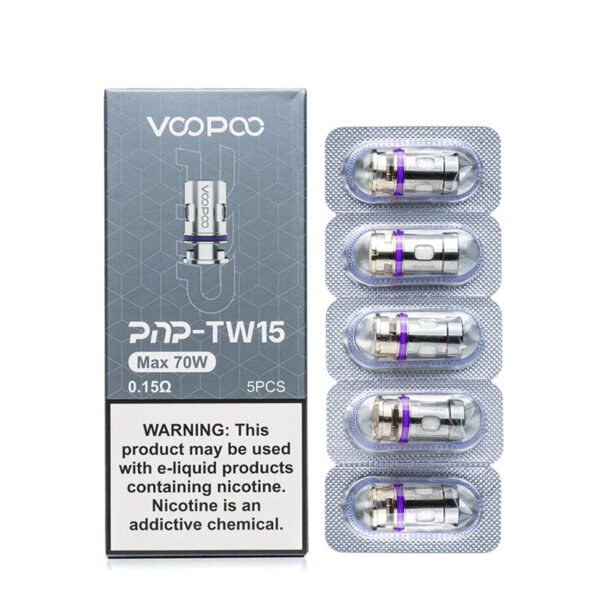 Voopoo PnP Replacement Coils for Drag Baby/Mini/2/S/X,VINCI Series Kit,Argus Pro,PnP 20/22,V.SUIT,Doric 60,Drag E60,Drag H80 S (5Pcs/Pack)
