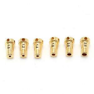 SXK DotMobb RBA Replacement Airflow Pin Set for Billet Box Boro Devices (6pcs/pack; 1.0/1.2/1.4/1.8/2.0/2.5mm) Airflow