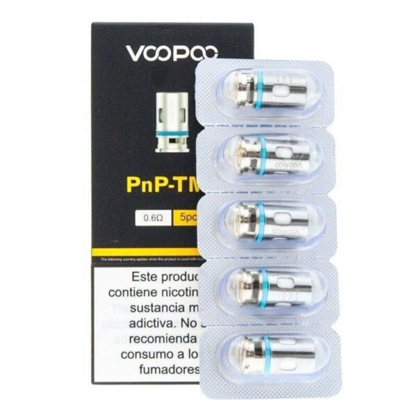 Voopoo PnP Replacement Coils for Drag Baby/Mini/2/S/X,VINCI Series Kit,Argus Pro,PnP 20/22,V.SUIT,Doric 60,Drag E60,Drag H80 S (5Pcs/Pack)