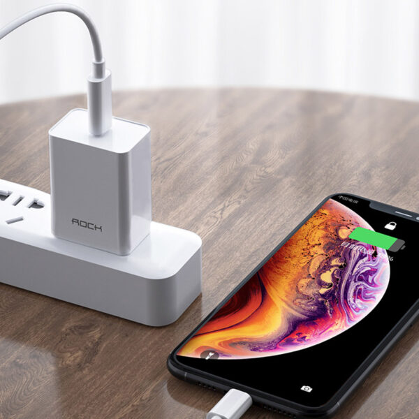 ROCK T12 Pro Single Port PD Travel Charger Set