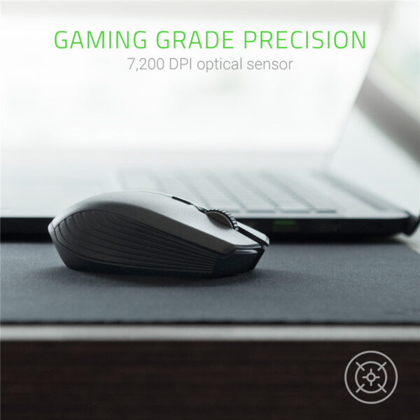 Razer Atheris Ambidextrous Wireless Mouse: 7200 DPI Optical Sensor - 350 Hr Battery Life - USB Wireless Receiver & Bluetooth Connection(120mAh)