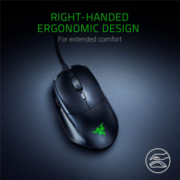 Razer Basilisk Essential Gaming Mouse: 6400 DPI Optical Sensor - Chroma RGB Lighting - 7 Programmable Buttons - Mechanical Switches