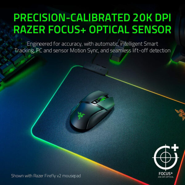 Razer Basilisk Ultimate HyperSpeed Wireless Gaming Mouse w/ Charging Dock: Fastest Gaming Mouse Switch - 20K DPI Optical Sensor - Chroma RGB - 11 Programmable Buttons