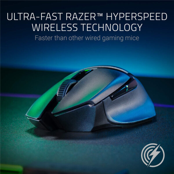 Razer Basilisk X HyperSpeed Wireless Gaming Mouse: Bluetooth & Wireless Compatible - 16K DPI Optical Sensor - 6 Programmable Buttons(120mAh)