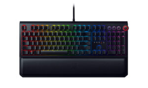 Razer BlackWidow Elite Mechanical Gaming Keyboard: Green Mechanical Switches – Tactile & Clicky – Chroma RGB Lighting – Magnetic Wrist Rest – Dedicated Media Keys & Dial – USB Passthrough