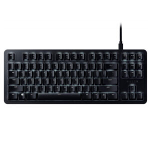 Razer BlackWidow Lite TKL Tenkeyless Mechanical Keyboard : Orange Key Switches – Tactile & Silent – White Individual Key Lighting – Compact Design – Detachable Cable