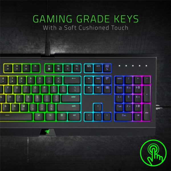 Razer Cynosa Chroma Gaming Keyboard: 168 Individually Backlit RGB Keys - Spill-Resistant Design - Programmable Macro Functionality - Quiet & Cushioned