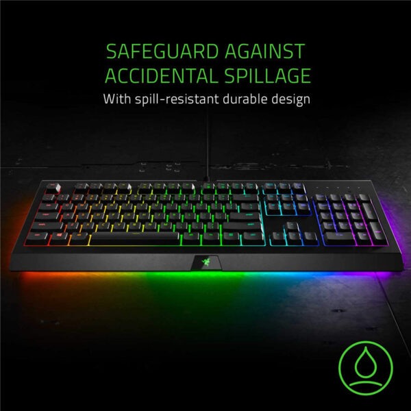 Razer Cynosa Chroma Pro Gaming Keyboard: Customizable Chroma RGB Lighting w/ Underglow - Individually Backlit Keys - Spill-Resistant Design - Programmable Macro Functionality
