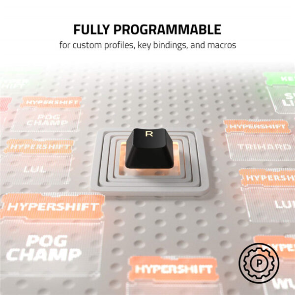 Razer Cynosa V2 Gaming Keyboard: Customizable Chroma RGB Lighting - Individually Backlit Keys - Spill-Resistant Design - Programmable Macro Functionality - Dedicated Media Keys