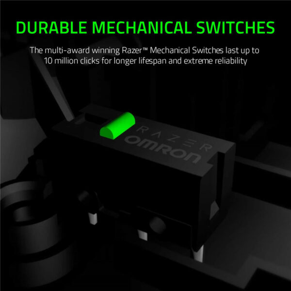 Razer DeathAdder Essential Gaming Mouse: 6400 DPI Optical Sensor - 5 Programmable Buttons - Mechanical Switches - Rubber Side Grips