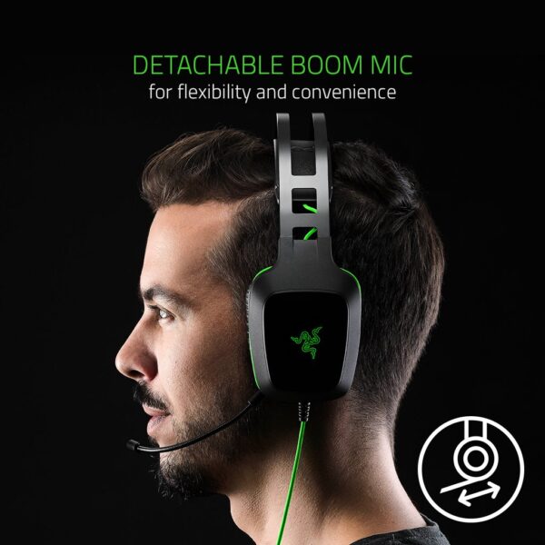Razer Electra V2 USB: 7.1 Surround Sound - Auto Adjusting Headband - Detachable Boom Mic with In-Line Controls - Gaming Headset Works with PC & PS4