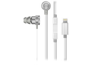 Razer Hammerhead Earbuds for iOS: DAC – Custom-Tuned Dual-Driver Technology – In-Line Mic & Volume Control – Aluminum Frame – Lightning Connector – Mercury White