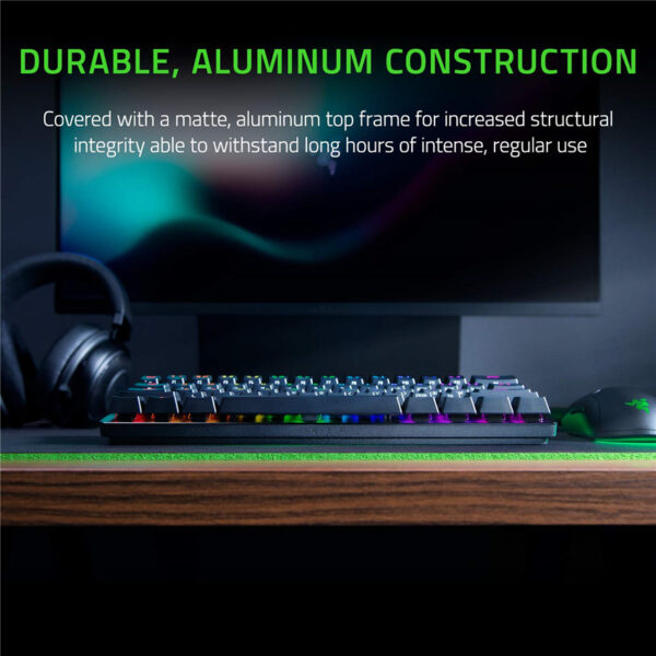 Razer Huntsman Mini 60% Gaming Keyboard: Fastest Keyboard Switches Ever - Clicky Optical Switches - Chroma RGB Lighting - PBT Keycaps - Onboard Memory