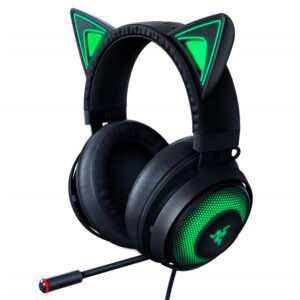 Razer Kraken Kitty RGB USB Gaming Headset: THX 7.1 Spatial Surround Sound – Chroma RGB Lighting – Retractable Active Noise Cancelling Mic – Lightweight Aluminum Frame – For PC