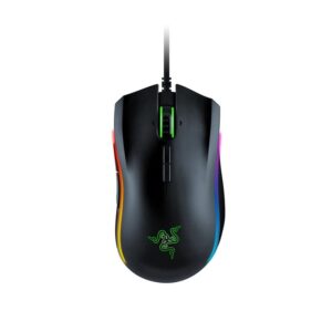 Razer Mamba Elite Wired Gaming Mouse: 16,000 DPI Optical Sensor – Chroma RGB Lighting – 9 Programmable Buttons – Mechanical Switches