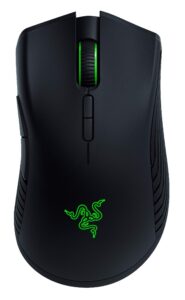 Razer Mamba Wireless Gaming Mouse: 16,000 DPI Optical Sensor – Chroma RGB Lighting – 7 Programmable Buttons – Mechanical Switches(120mAh)