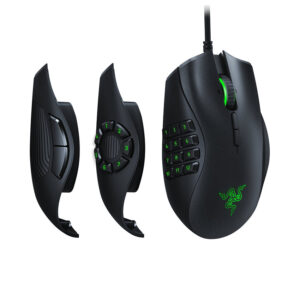 Razer Naga Trinity Gaming Mouse: 16,000 DPI Optical Sensor – Chroma RGB Lighting – Interchangeable Side Plate w/ 2, 7, 12 Button Configurations – Mechanical Switches