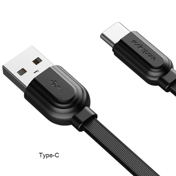 Rock S5 Lightning/Type-C/Micro Noodle Quick Charge Data Line