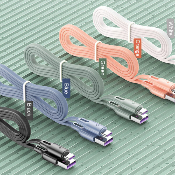 ROCK S1 Type C 5A Fast Charge,Sync Flat Cable 100cm
