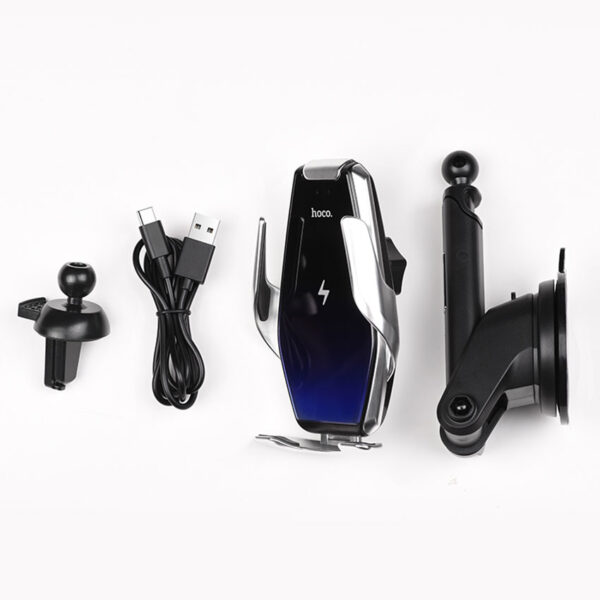 HOCO S14 Surpass Automatic Induction Wireless Charging Car Holder FOR 11/11Pro/11ProMax/XR/XsMax/XS/X/8/8Plus/S20/S10/S9/S8/Note 10/Note 9 and More
