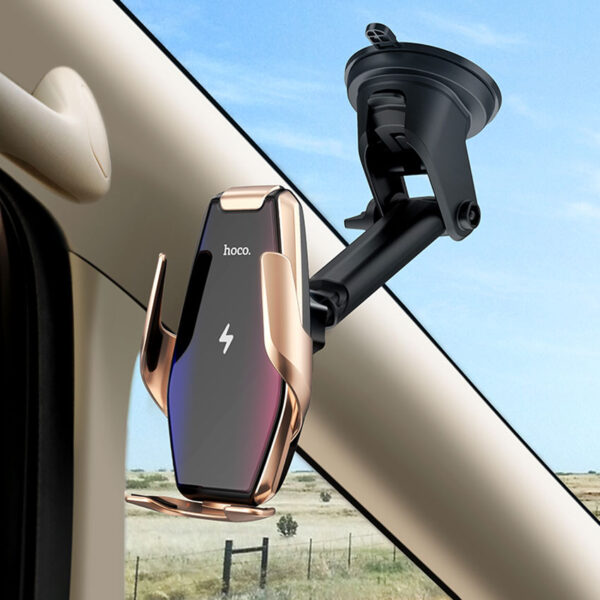 HOCO S14 Surpass Automatic Induction Wireless Charging Car Holder FOR 11/11Pro/11ProMax/XR/XsMax/XS/X/8/8Plus/S20/S10/S9/S8/Note 10/Note 9 and More