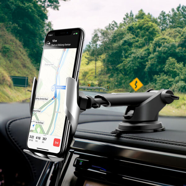 HOCO S14 Surpass Automatic Induction Wireless Charging Car Holder FOR 11/11Pro/11ProMax/XR/XsMax/XS/X/8/8Plus/S20/S10/S9/S8/Note 10/Note 9 and More