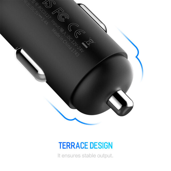 ROCK Sitor Car Charger with Digital Display