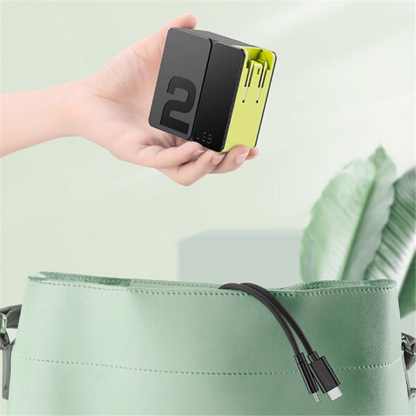 ROCK Sugar Dual Port Fast Charger 65W C+A