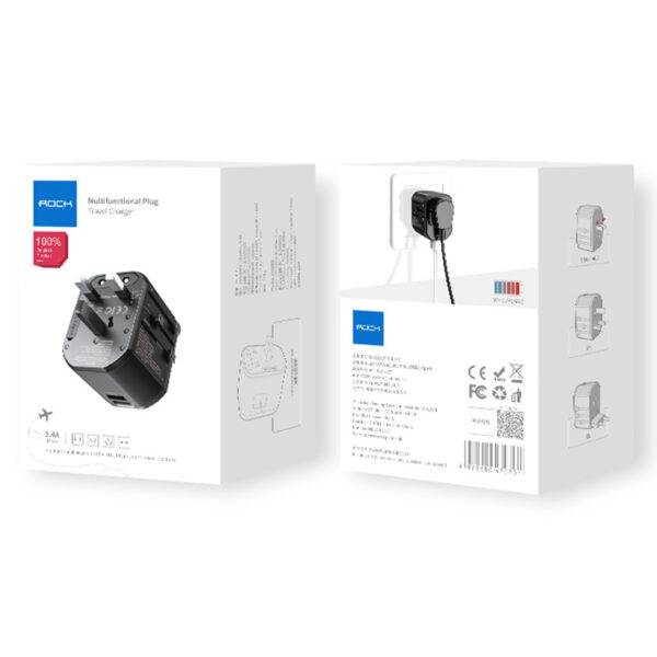 ROCK T20 Multifunctional Plug Travel Charger