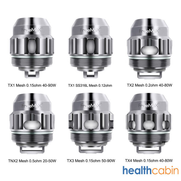 FreeMax Replacement X/TX Mesh Coil Head Series for Fireluke 2,Fireluke 3,Twister Fireluke 2,Fireluke Mesh Tank,Maxluke Tank,Fireluke M Tank,Fireluke 4 Tank (5pcs/pack)