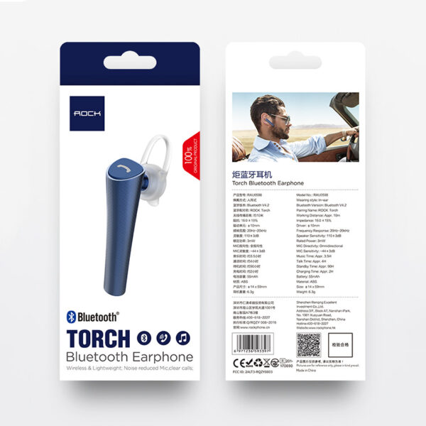 ROCK Torch Bluetooth Earphone