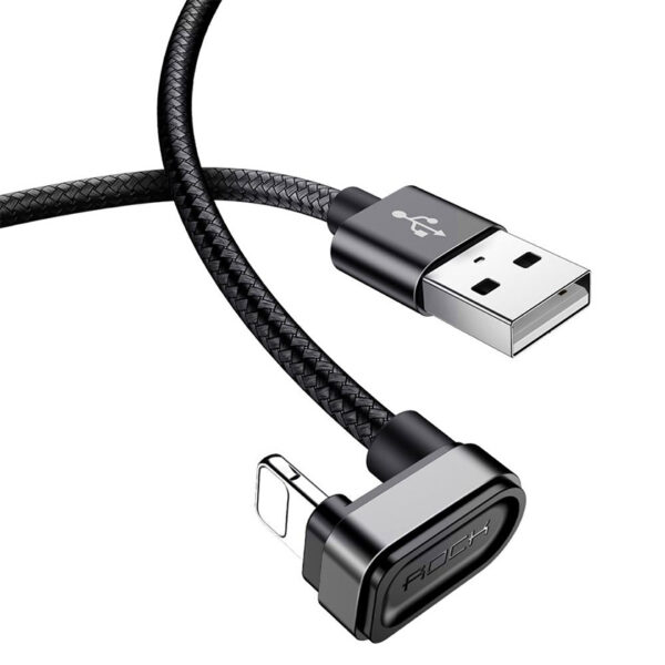 ROCK U-shaped Metal Lightning Charge,Sync Cable 100cm