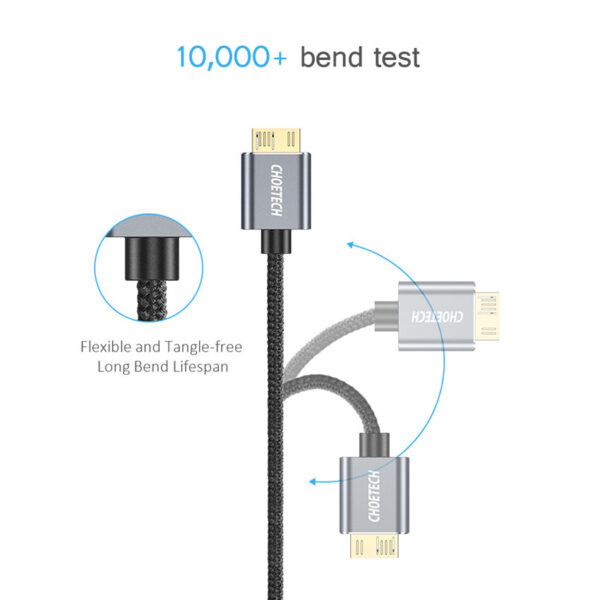 CHOETECH AB0012 USB 3.0 A Male to Micro-B Female