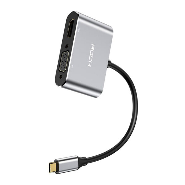 ROCK USB C to HDMI,VGA Converter