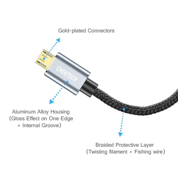 CHOETECH AB0013 Micro USB 2.0 OTG Cable