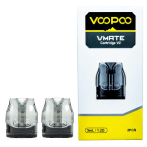 Voopoo Vmate Cartridge V2 for Vmate / Vmate E Kit / V.THRU Pro / Vmate Pro / Vmate Infinity Edition / Vmate Max / VMATE PRO Power Edition / Vmate i2 / Vmate E2 Kit/ Vmate Mini/ Vmate Pro 2 Kit 3ml (2pcs/pack)