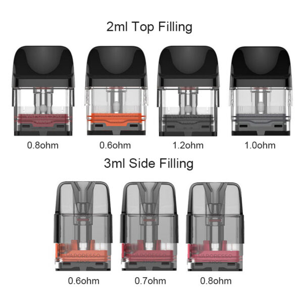 Vaporesso Xros Series Pod Cartridge for Xros / Xros 2 / Xros Mini / Xros 3 / Xros 3 Mini / Xros Nano / Xros 3 Nano / Xros Pro / Xros Cube / XROS 4 / XROS 4 Mini/ Xros 4 Nano/Xros 5/Xros 5 MINI Kit 2ml / 3ml (4pcs/pack) (SALE)