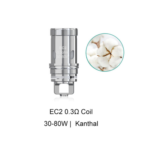 Eleaf EC Series Coil Heads for iSmoka Eleaf iJust S & iJust 2 & ijust 2 Mini & Melo & Melo 2 & Melo 3 & Melo 3 Mini & Pico & lemo 3 & Atlantis & Atlantis 2 & Atalantis Mega & Pico Plus & iJust ECM Tank & MELO 4 & MELO 3 Nano & Melo 6 Tank(5pcs/pack)